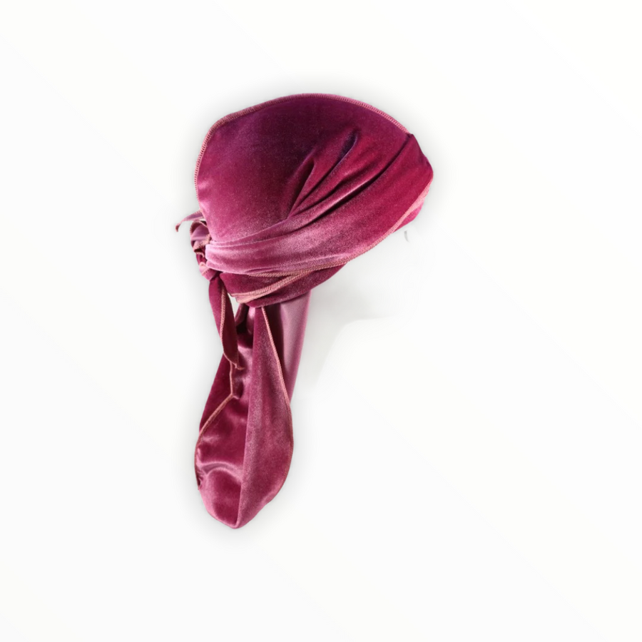 Peachy Pink Velvet Durag